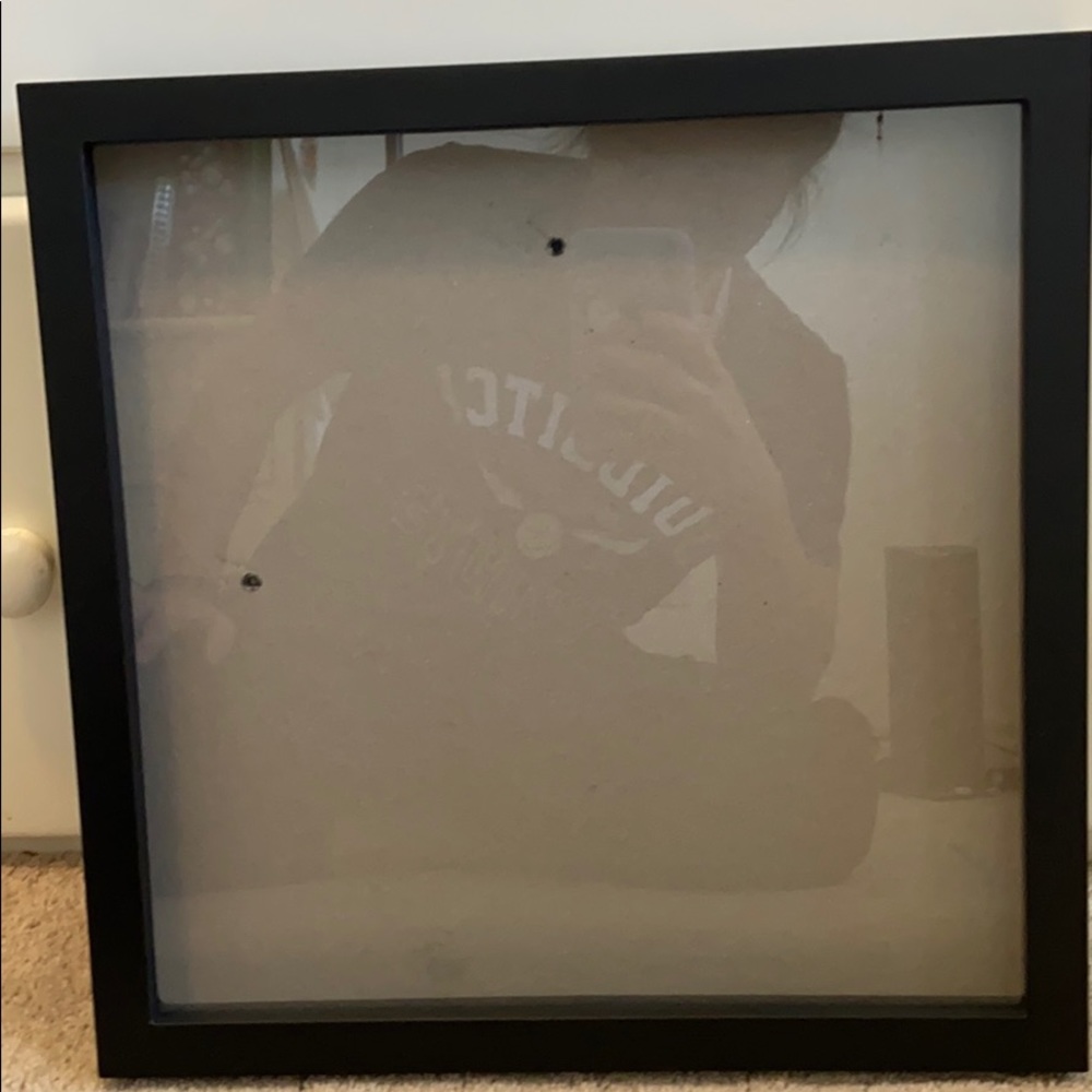 Black frame shadow box